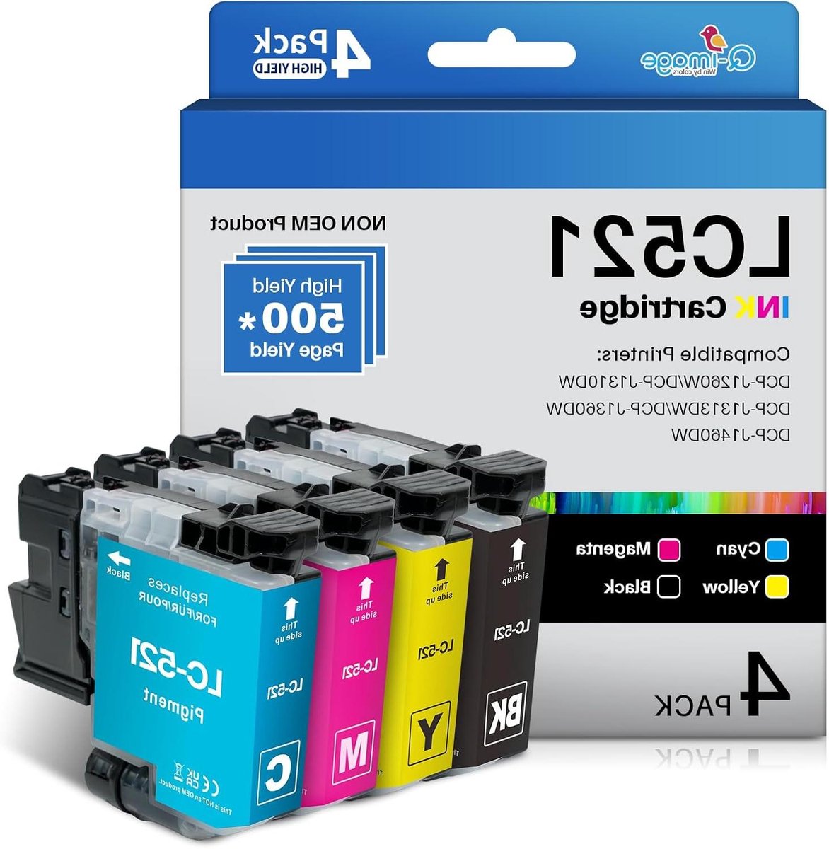 Inkjet Cartridges - Multipack Set - Thuis Printen - Waterbasis Inkt - 4 Stuks - Multicolor