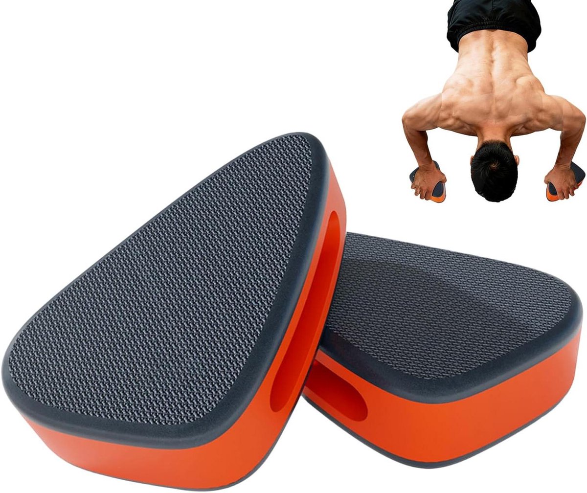 Pompstang Antislipmat - Krachtgrepen Fitness - Binnen En Buiten - Ergonomische Handgreep - 20 x 13 cm - Oranje