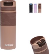 Kambukka Cabo Grip Thermosbeker 500 ml - Koffiebeker To Go - Lekvrije Koffiebeker - RVS - Mocca Praline