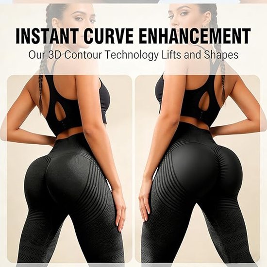Anti-cellulitis-leggings - sportlegging voor dames - lange compressielegging billen push-up hoge taille ondoorzichtig - yoga pilates sportbroek - 1 stuk-Sportbroek - Donker kaki- L — afbeelding 4