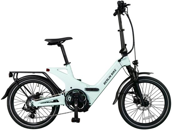 Berlin Bike 2GO Elektrische Fiets - 50 km Actieradius - 36V 10,5Ah Verwijderbare Batterij - 40 Nm Koppel - Compacte Full Suspension - Shimano 7 Versnellingen - Hydraulische Schijfremmen - Lichtgroen — afbeelding 2