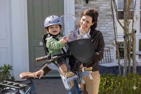 Qibbel Kinderfietshelm XS 45-51 cm - Ocean Blue - Blauw - verstelbaar - EN1078 gecertificeerd - Fietshelm - kinderhelm van Qibbel — afbeelding 3