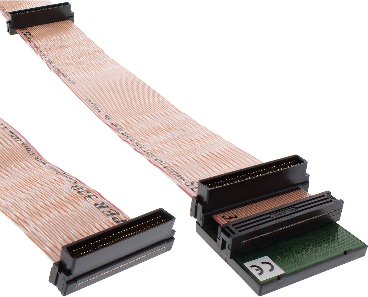 InLine® SCSI U320 bandkabel, met eindweerstand, voor 2 apparaten, 0.75m