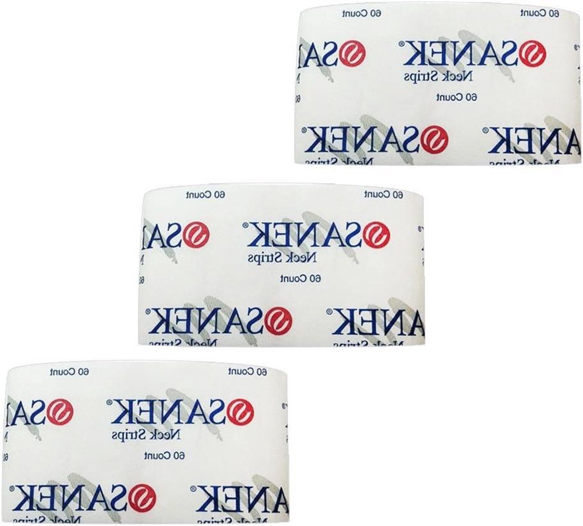 Nek Strips - Haarstrips Waxen - Professioneel Haren Verwijderen - Huidvriendelijk Absorberend - 60 Stuks - Wit