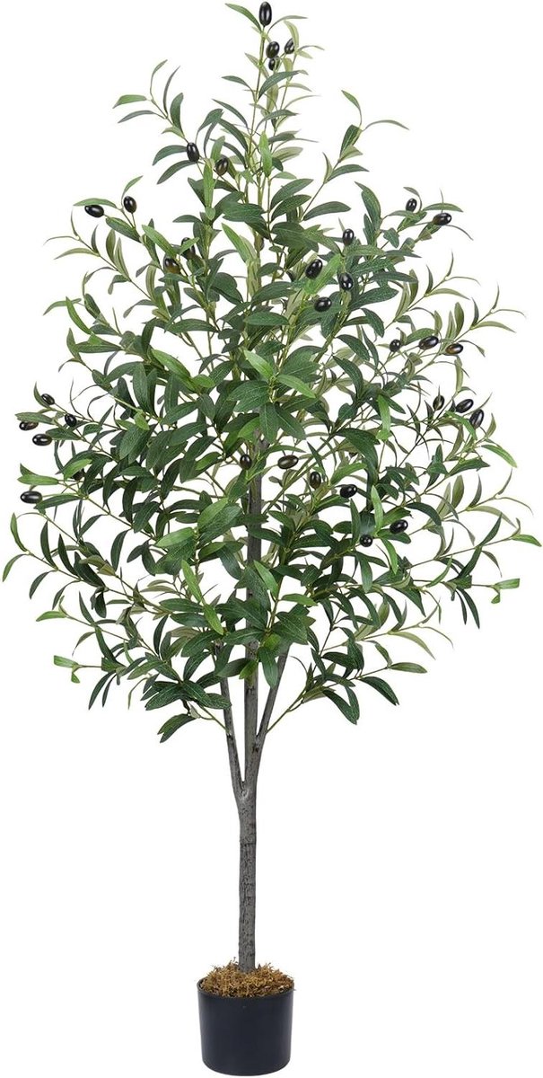 Kunstolijfbomen - Decoratie plant - Woonkamer aankleden - Realistisch uiterlijk - 150 cm hoog - Groen