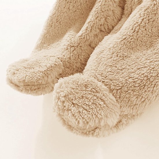 Baby Sneeuwpak - Winterpakje Onesie - Warm Blijven - Met Capuchon - Newborn - Neutrale Kleur — afbeelding 2