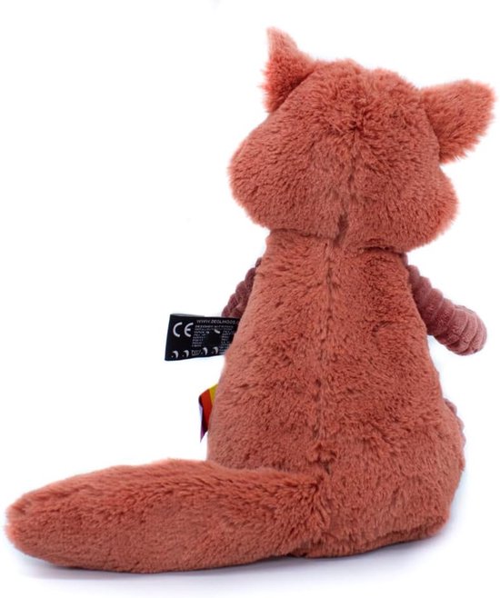 Wasbeer Knuffel - Pluche Dier - Babyspeelgoed - Maximal zacht - Baby Maat - Terracotta — afbeelding 5
