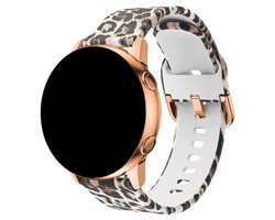 Innerlight® Smartwatch Siliconen Bandje 20mm - Panterprint - Sport Horlogebandje geschikt voor Samsung Galaxy Watch 7 / 6 / 5 / Pro / 4 / 3 / Active 2 - Polar Ignite / Unite – Huawei