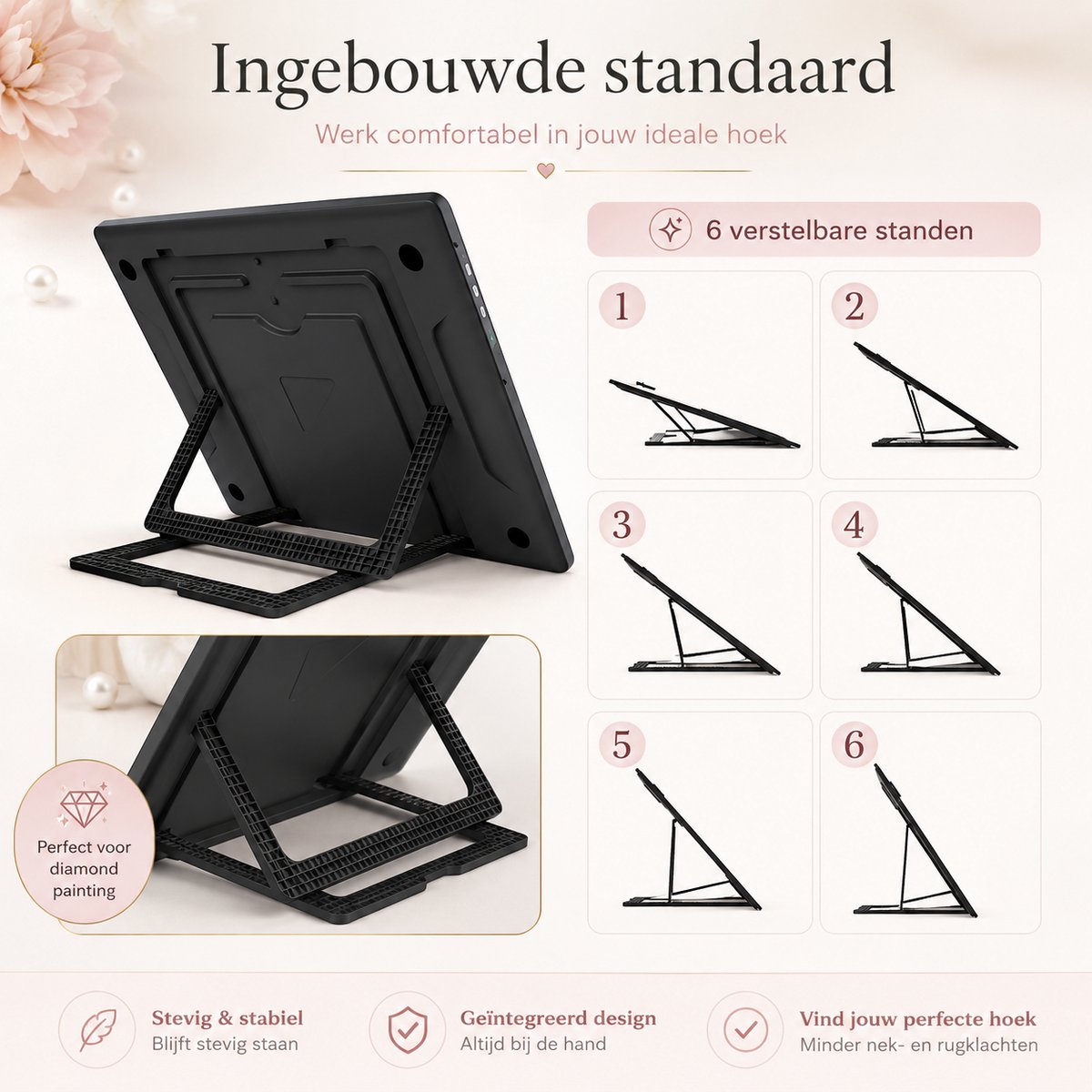 A3 Lightpad Lichtbak Diamond Painting Volwassenen | Oplaadbaar Magnetisch | All Smiles Premium Tekenbord | 2026 MODEL | Tekenen Schetsen Hobby — afbeelding 2