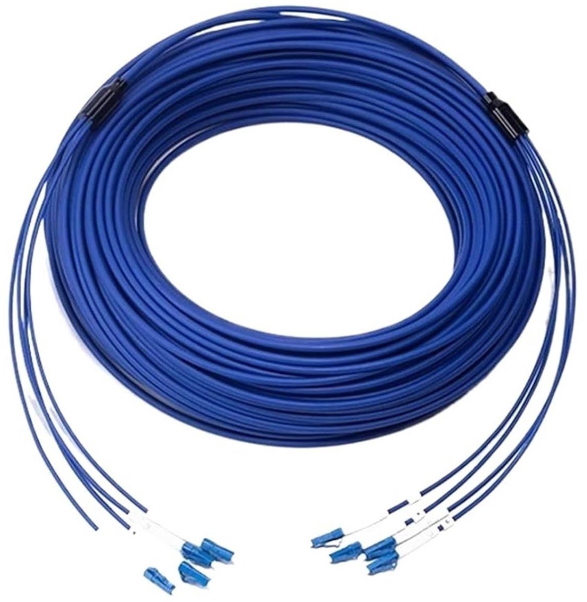 Glasvezelkabel - Patchsnoer - Betrouwbare dataoverdracht - Waterdicht ontwerp - 80 meter - Blauw