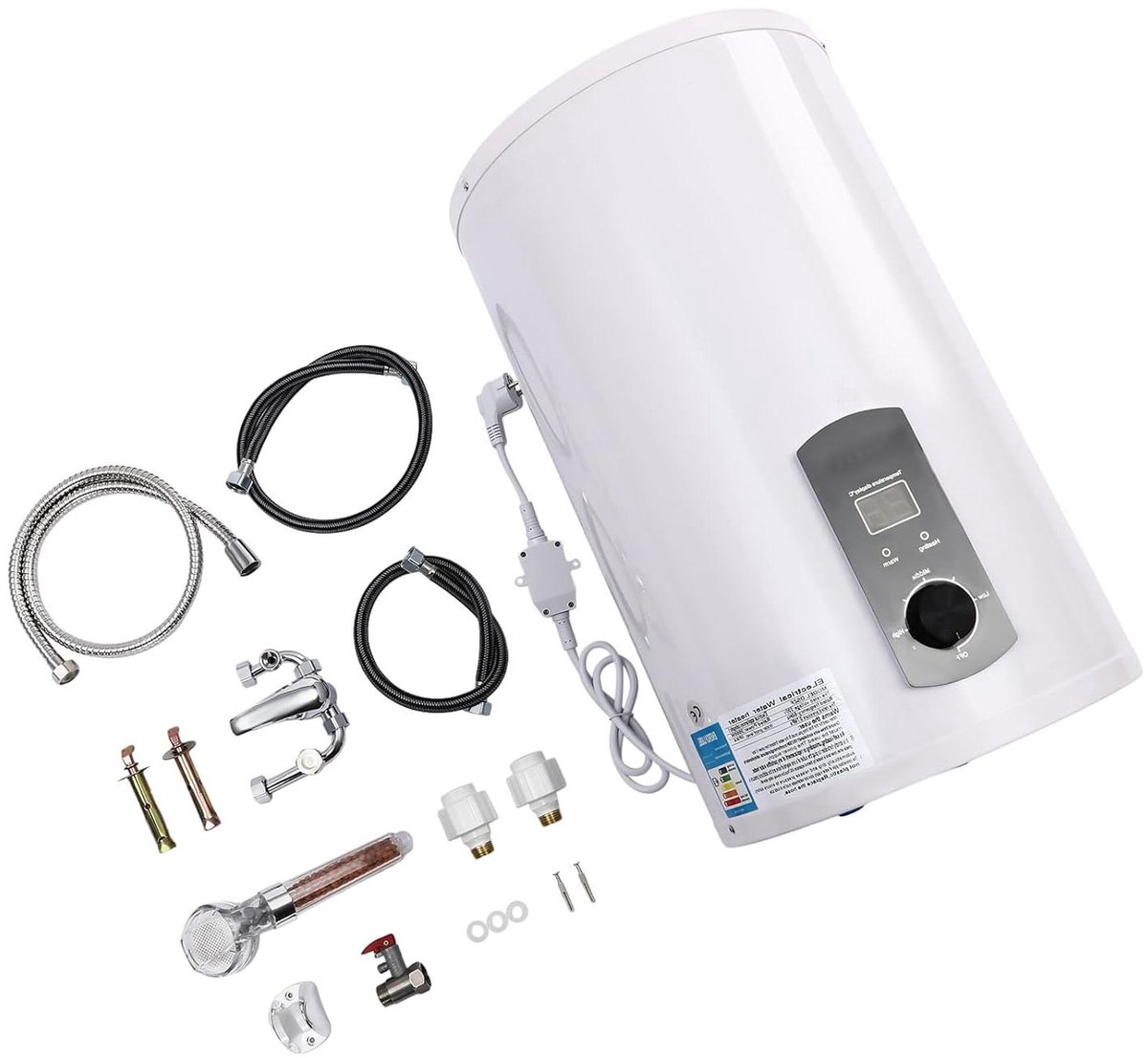 Elektrische Boiler - Doorstroomverwarmer Water - Direct Heet Water - Snelle Verwarming - 50 Liter - Wit