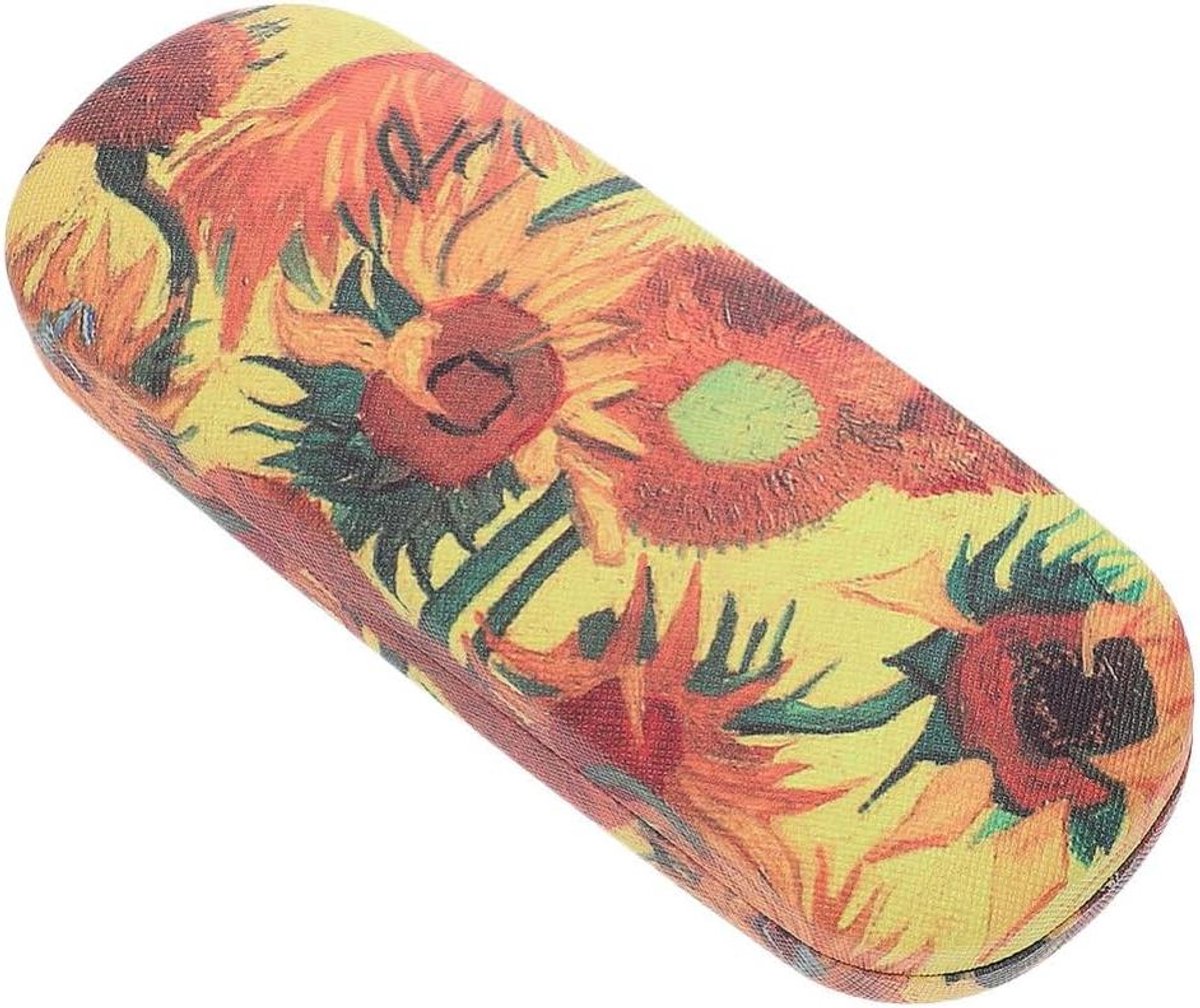 Brillenkoker Zonnebloem - Brillenhouder Etui - Opbergen Beschermen - Uniek Patroon - 16.5 cm - Multicolor