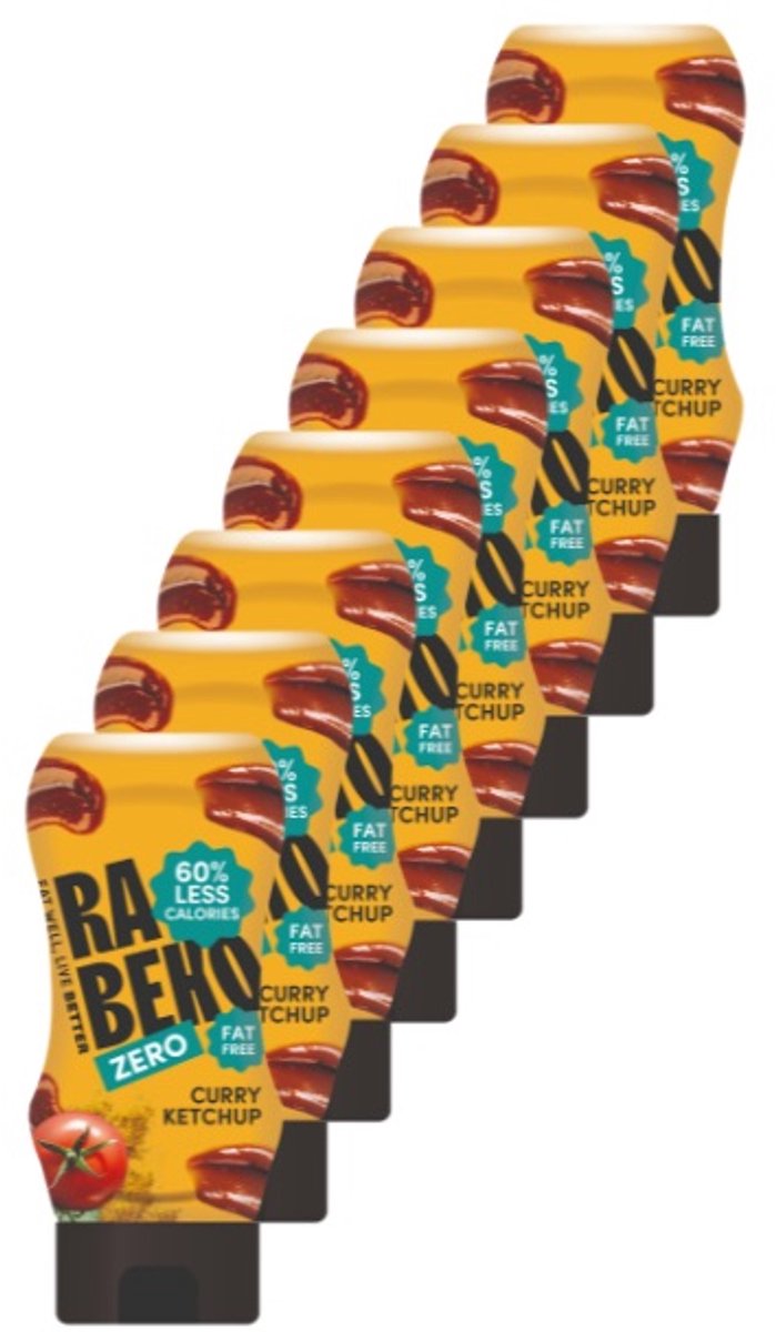 Rabeko | Curry Ketchup Saus | 8 Stuks | 8 x 350 ml