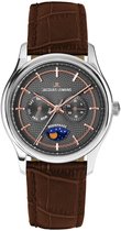Jacques Lemans 1-2213E - Horloge - Roestvrij staal - Donkerbruin - 43 mm