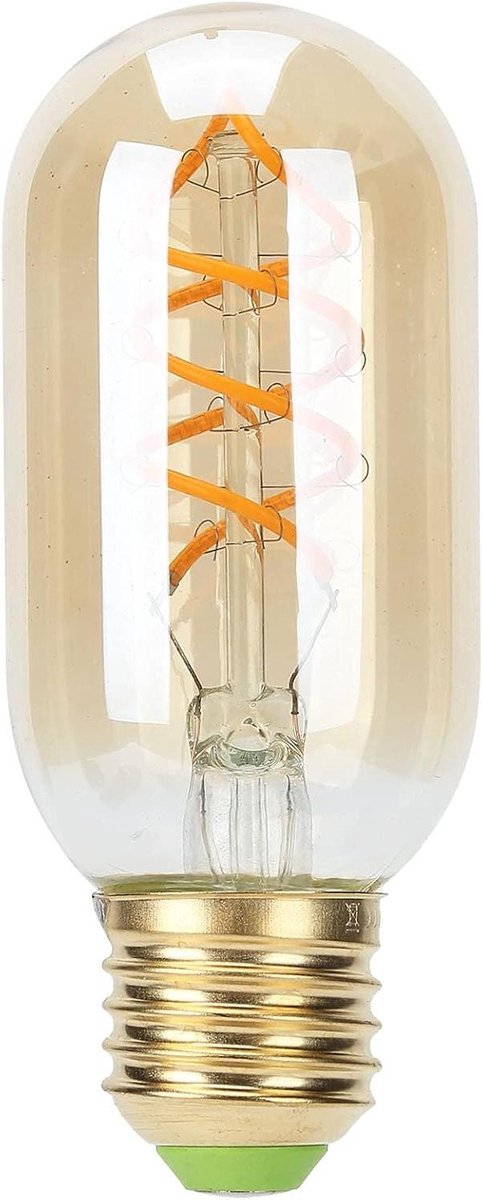 Decoratieve LED Lamp - Spiraal Filament - Sfeerverlichting Thuis - Energiezuinig Warm Licht - E27 Fitting - Goud