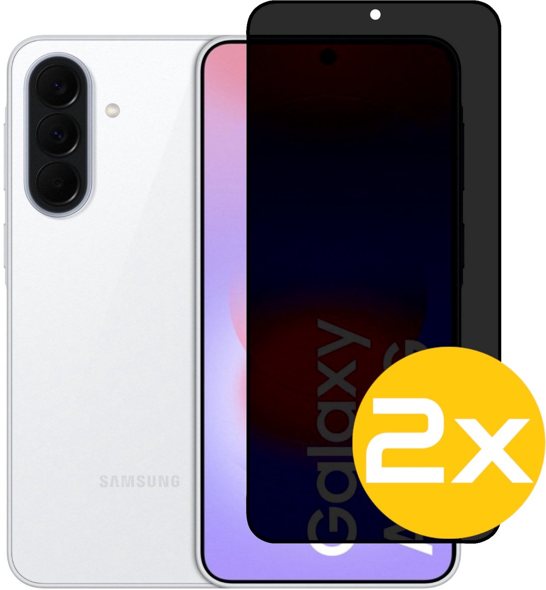 Privacy Screenprotector Geschikt Voor Samsung A37 - Volledige Beschermglas - 2 Stuks