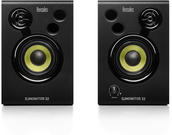 Hercules DJMonitor 32 - Actieve 3" Studiomonitorset - 2x 15W RMS Speakers - Instap DJ & Studio