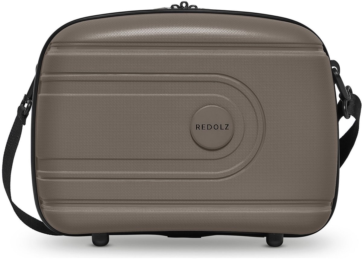Redolz Essentials 11 Beautycase 34 cm - 14 L - Ritssluiting - taupe