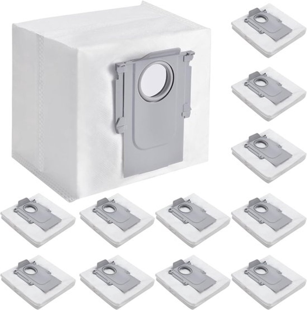 12 stuks Stofzuigerzakken geschikt voor Roborock Q5+, Q5 pro +, Q7+ en Q7 Max+, S7 MaxV Ultra, S7 Pro Ultra, Q8+ max en pro, S8+ S8 Pro Ultra stofzakken zakken zuigstation