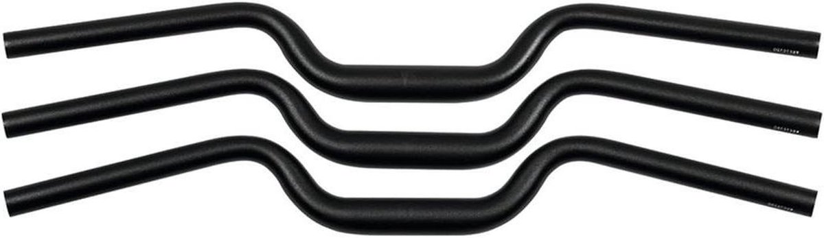 Fiets Stuur - Stuurbeugel Fiets - Comfortabel Fietsen - Ergonomische Greep - 700 mm Breed - Zwart Mat