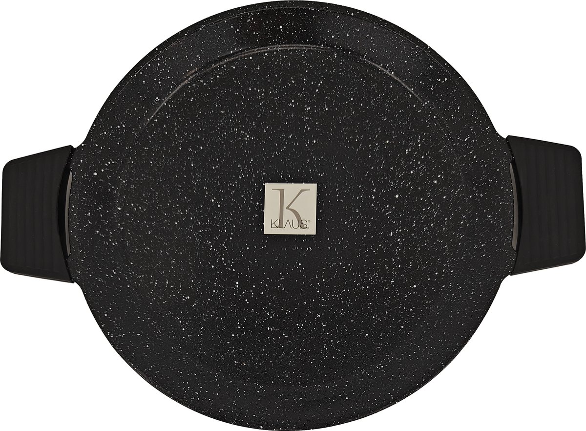 KLAUS Grillplaat Ronde - ø32cm – PFAS-vrije keramische coating – Aluminium grill