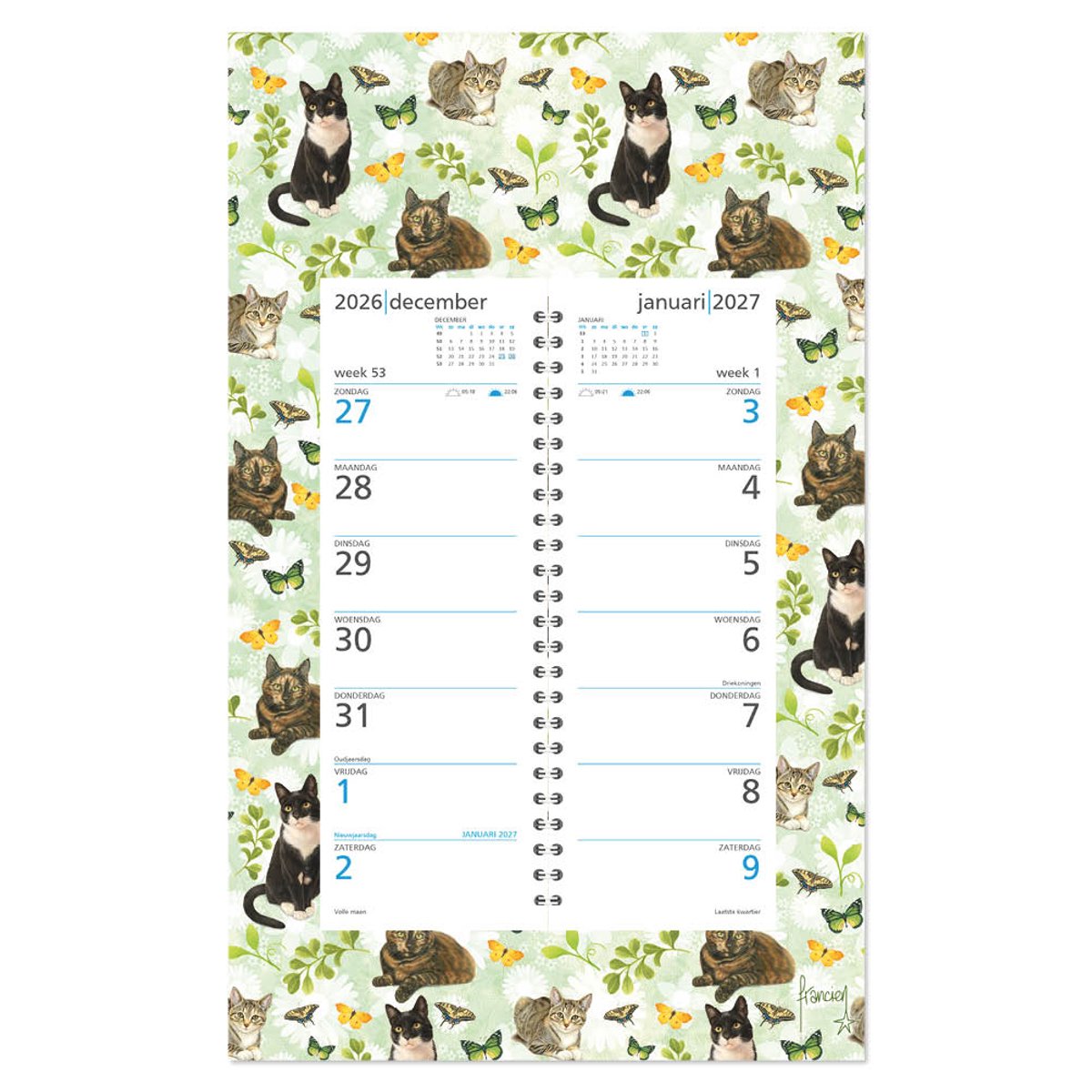 Franciens Katten Weekomleg op schild 2027 Vlinders in het Groen