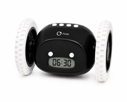 Digitale Wekker -Slaapkamer - Klok - Alarmklok - LED Display - Anti-Snooze - Wekker op wielen - Zwart