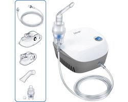 Beurer IH 18 Aerosoltoestel - Vernevelaar - Inhalator voor Volwassenen & Kinderen - Persluchttechnologie - Hoge Vernevelcapaciteit - Incl. Maskers & Accessoire-set - Medisch Apparaat - 5 Jaar Garantie