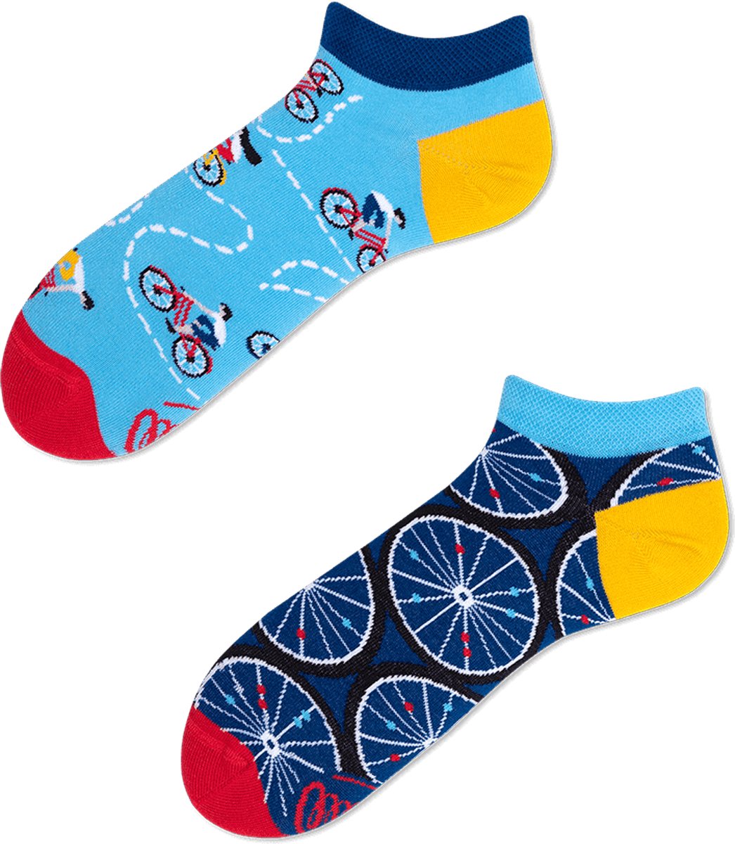 Many Mornings unisex enkelsokken - The Bicycles Low - Unisex - Maat: 43 - 46