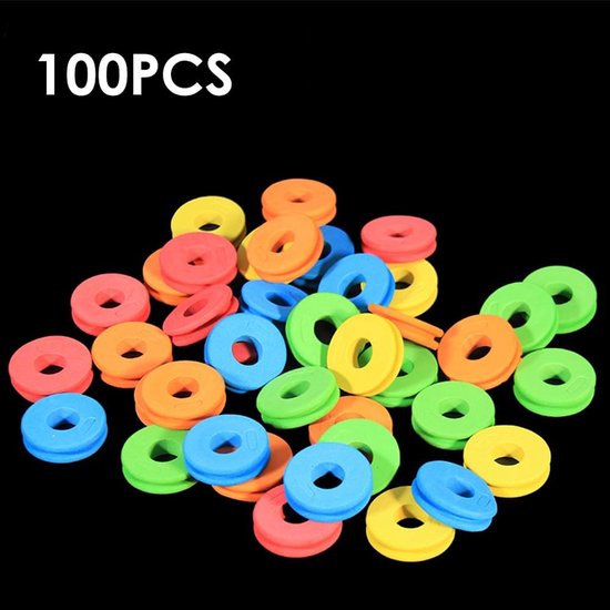 Foam Roller en Verpakkingsboard voor Vissen, 100 Stuks Vissnoer Spoelen, Geschikt voor Boten en Meren, Diameter 4.5 cm — afbeelding 5