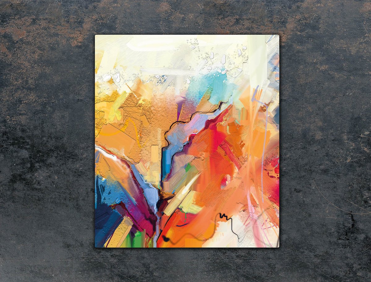 TMK ArtDeko - Gekleurde Snijplank - Glas - 45x52 cm