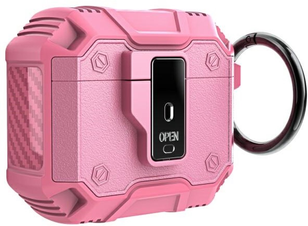 Beline AirPods Click - Case - Roze - Duurzaam Silicoon - Klikmechanisme