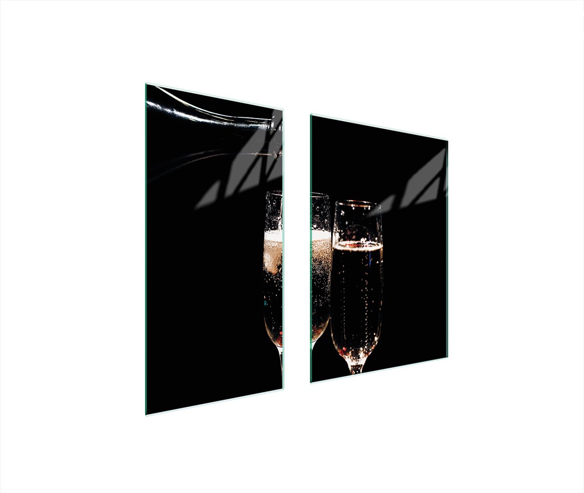 TMK ArtDeko - Snijplank - 75x52 cm - Wijnkleurig - Hartglas
