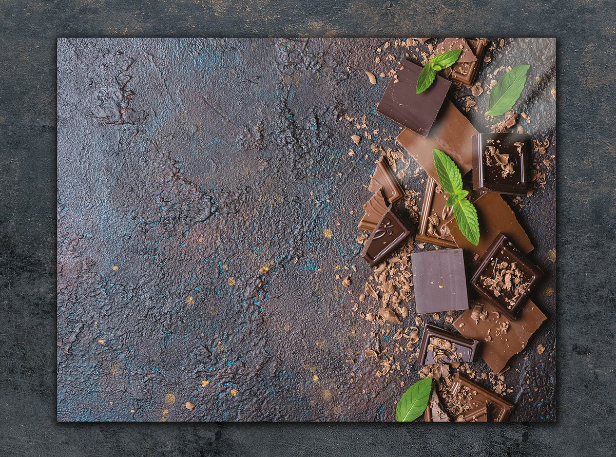 TMK ArtDeko - Snijplank - Gehard Glas - Chocolade - 30x22 cm