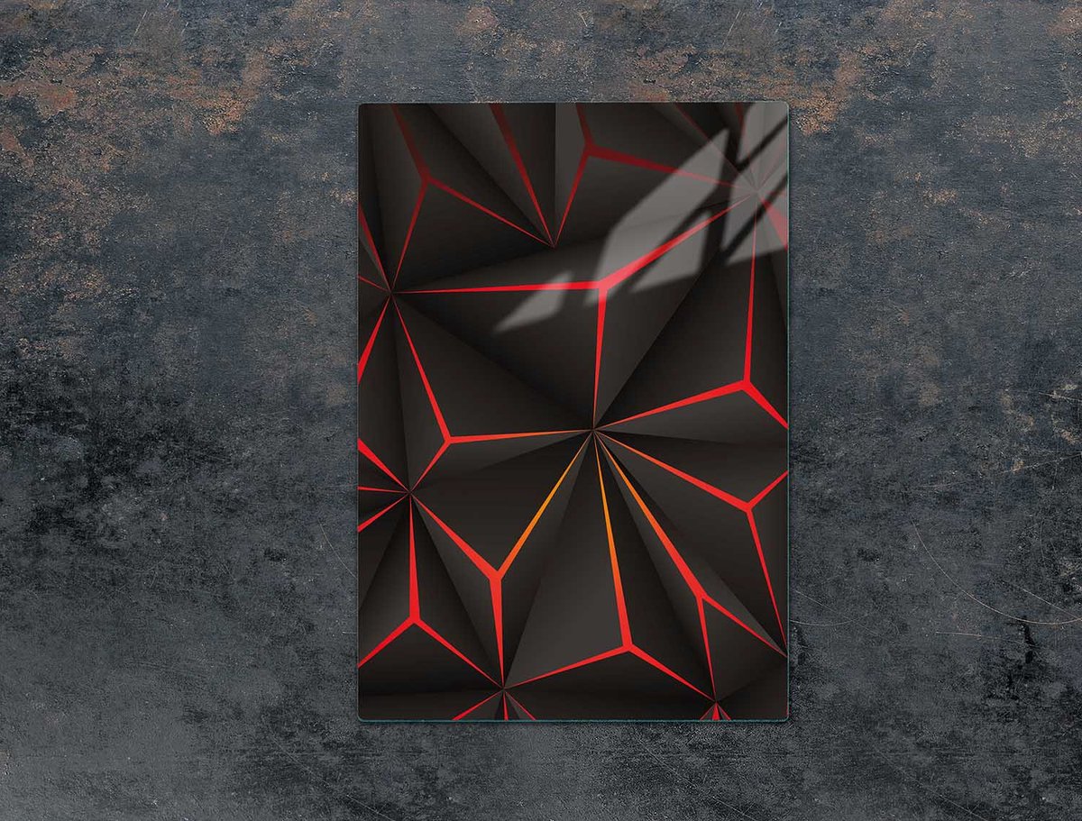 TMK ArtDeko - Snijplank - 35x52 cm - Glas - Meerkleurig