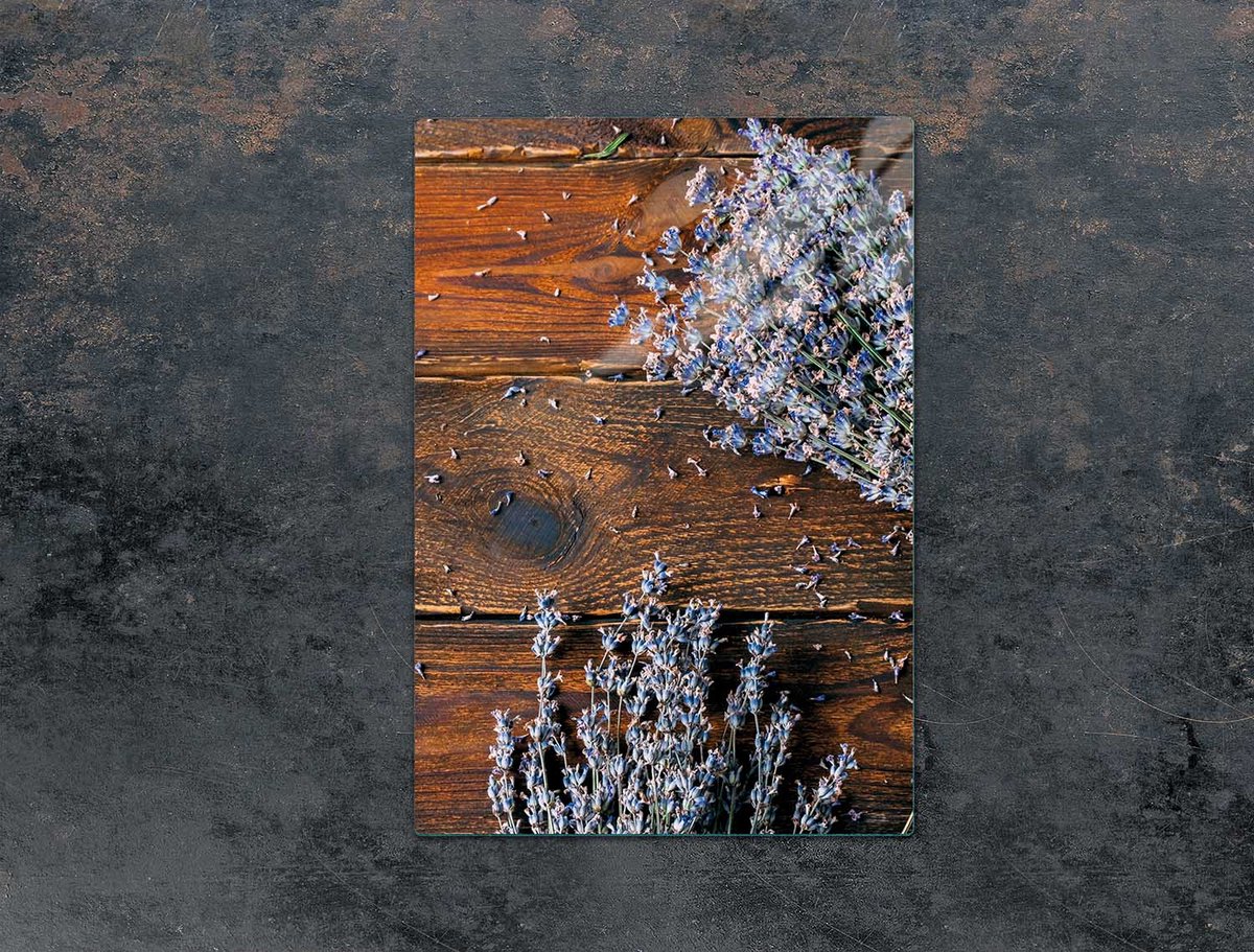TMK ArtDeko - Snijplank - 35x52 cm - Glas - Lawenda