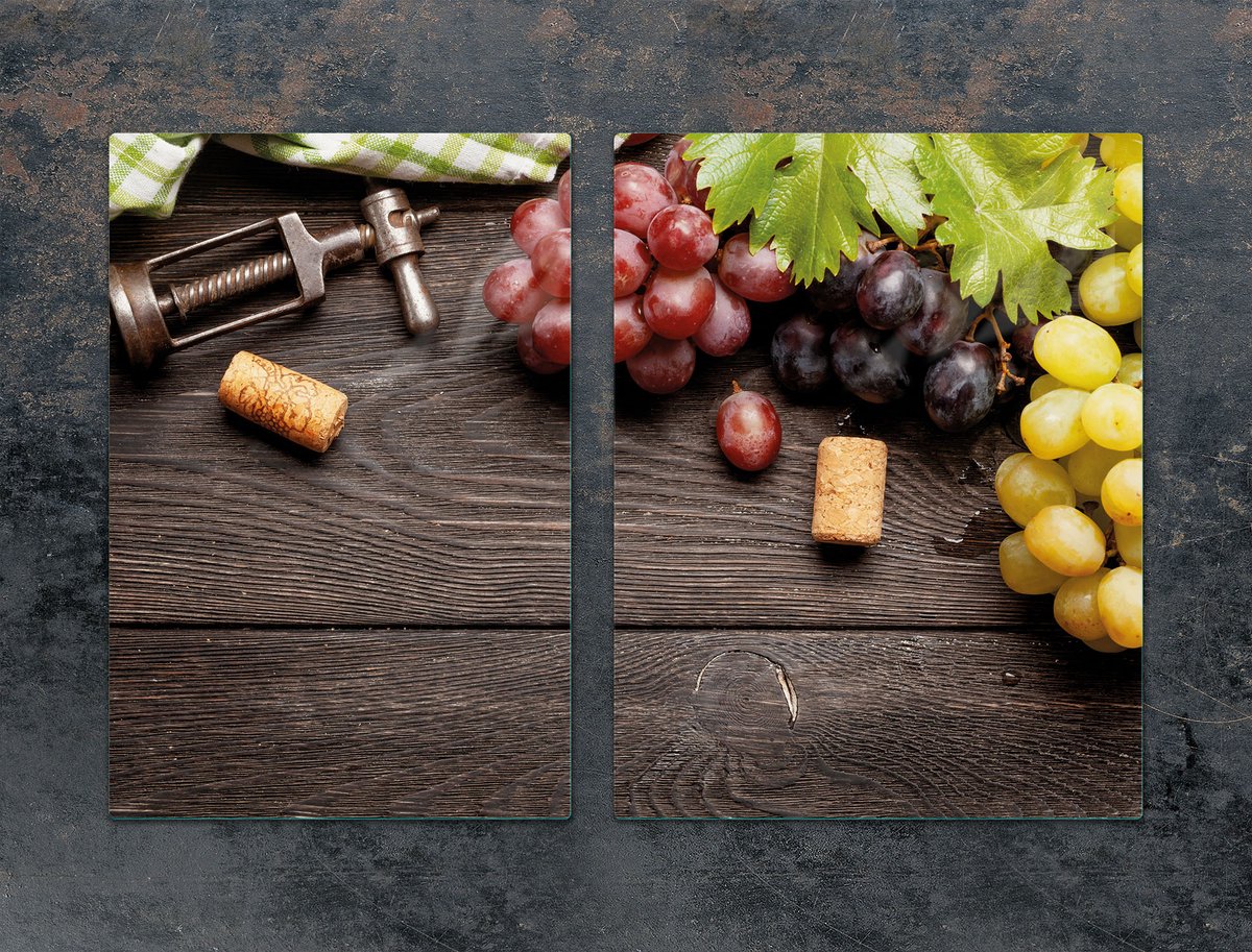 TMK ArtDeko - Snijplank - Glas - 75x52 cm - Fruitmotief