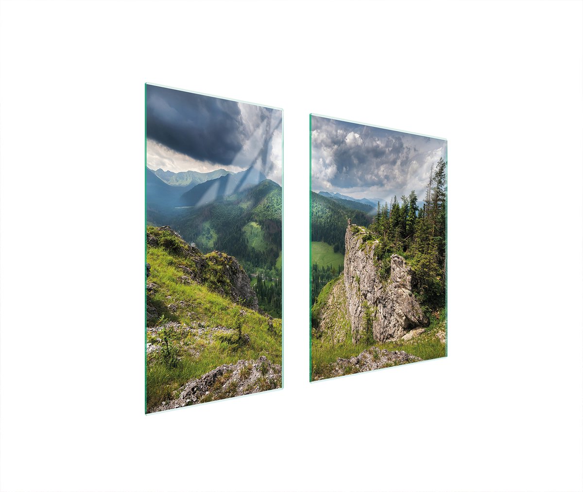 TMK ArtDeko - Snijplank - Glas - 75x52 cm - Groen