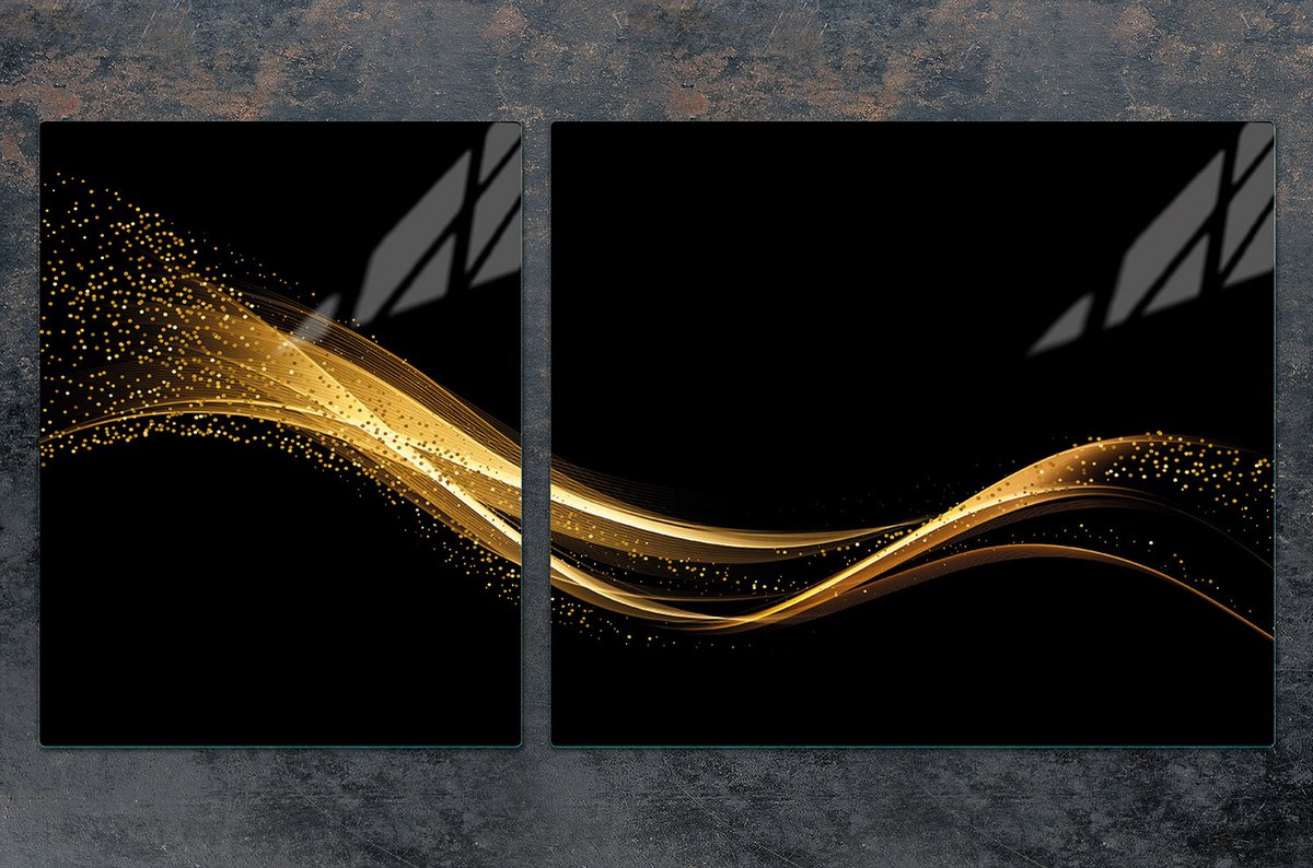 TMK ArtDeko Serie - Snijplank - 100x52 cm - Zwart - Veilig