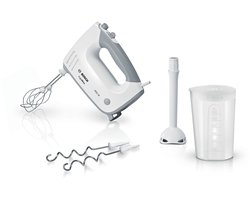 Bosch MFQ36440 Ergomixx - Handmixer - Incl Staafmixervoet - 450W - Wit