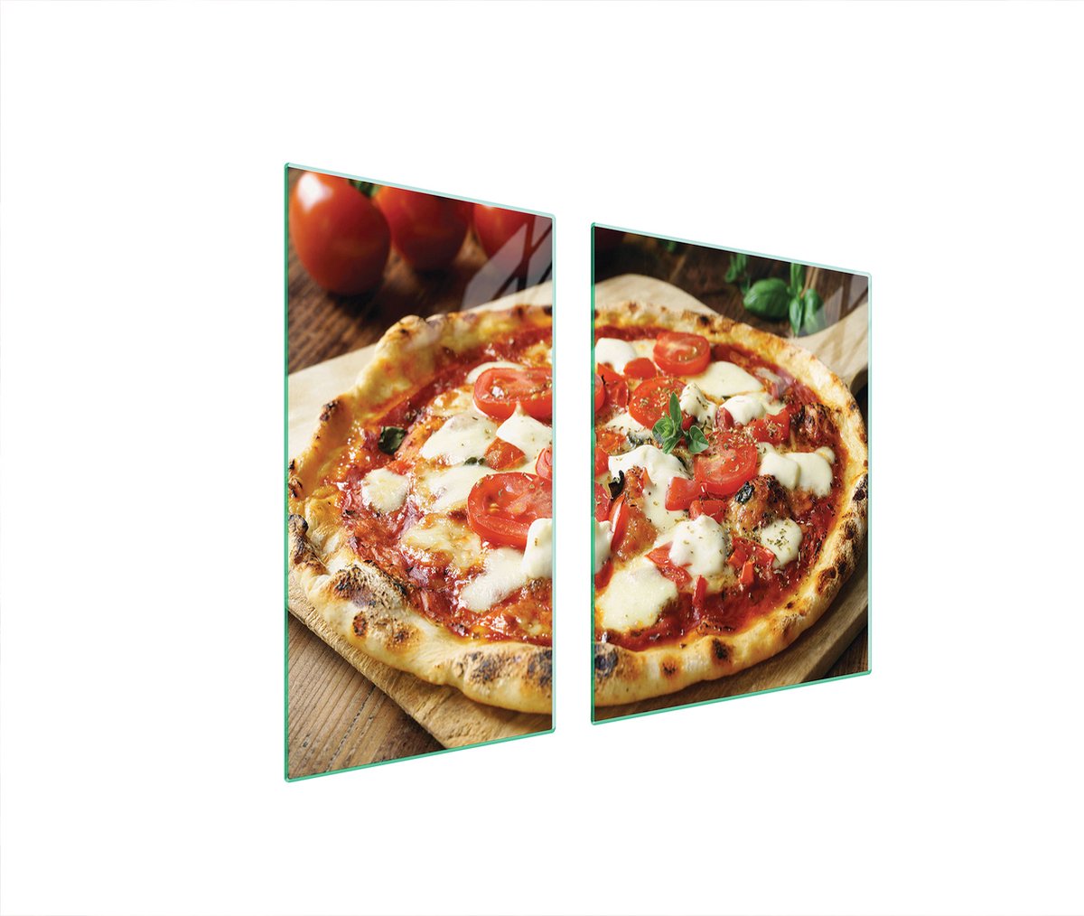 TMK ArtDeko - Snijplank - 90x52 cm - Glas - Pizza Design