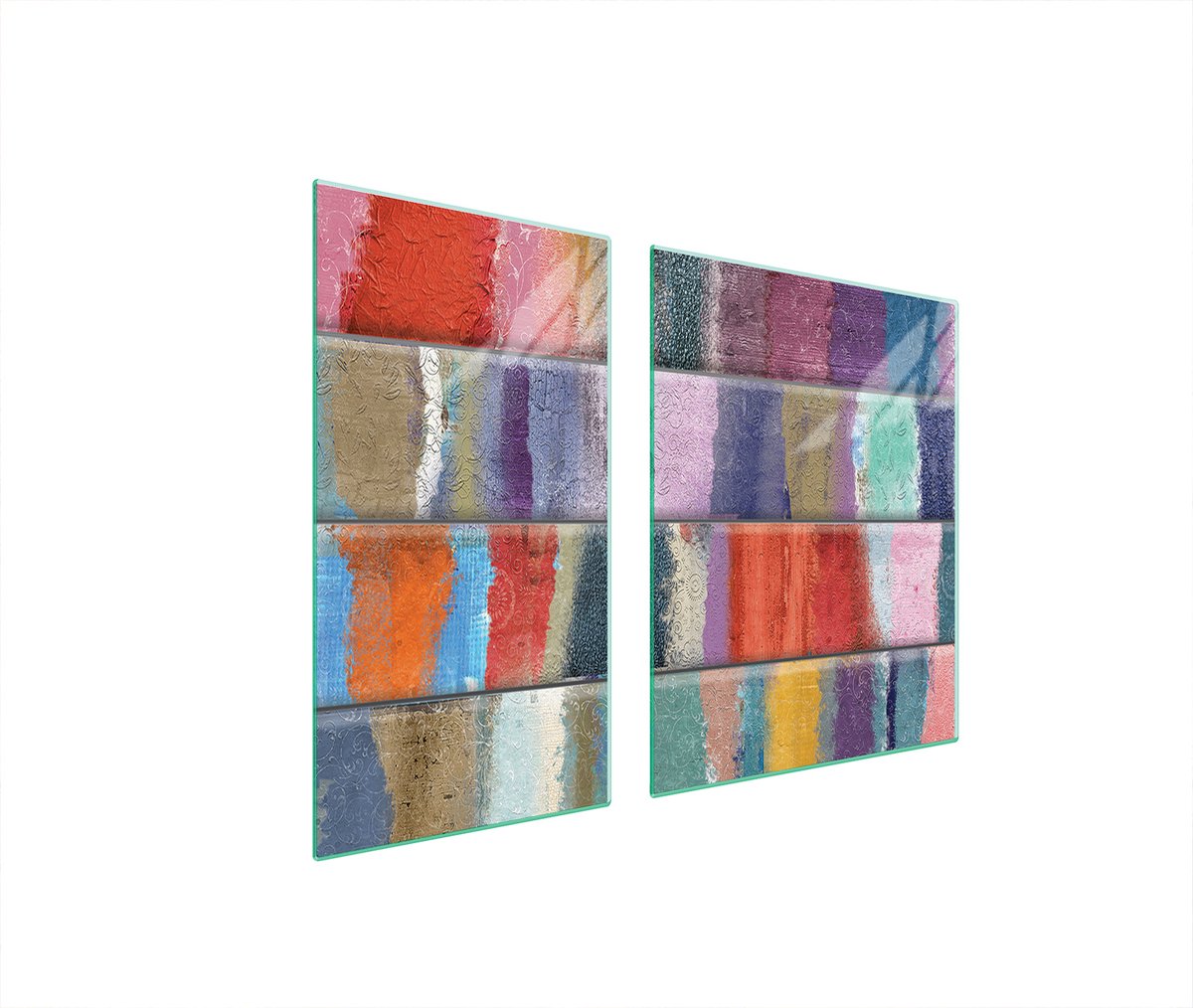 TMK ArtDeko - Snijplank - Veelkleurig - 90x52 cm - Hittebestendig Glas
