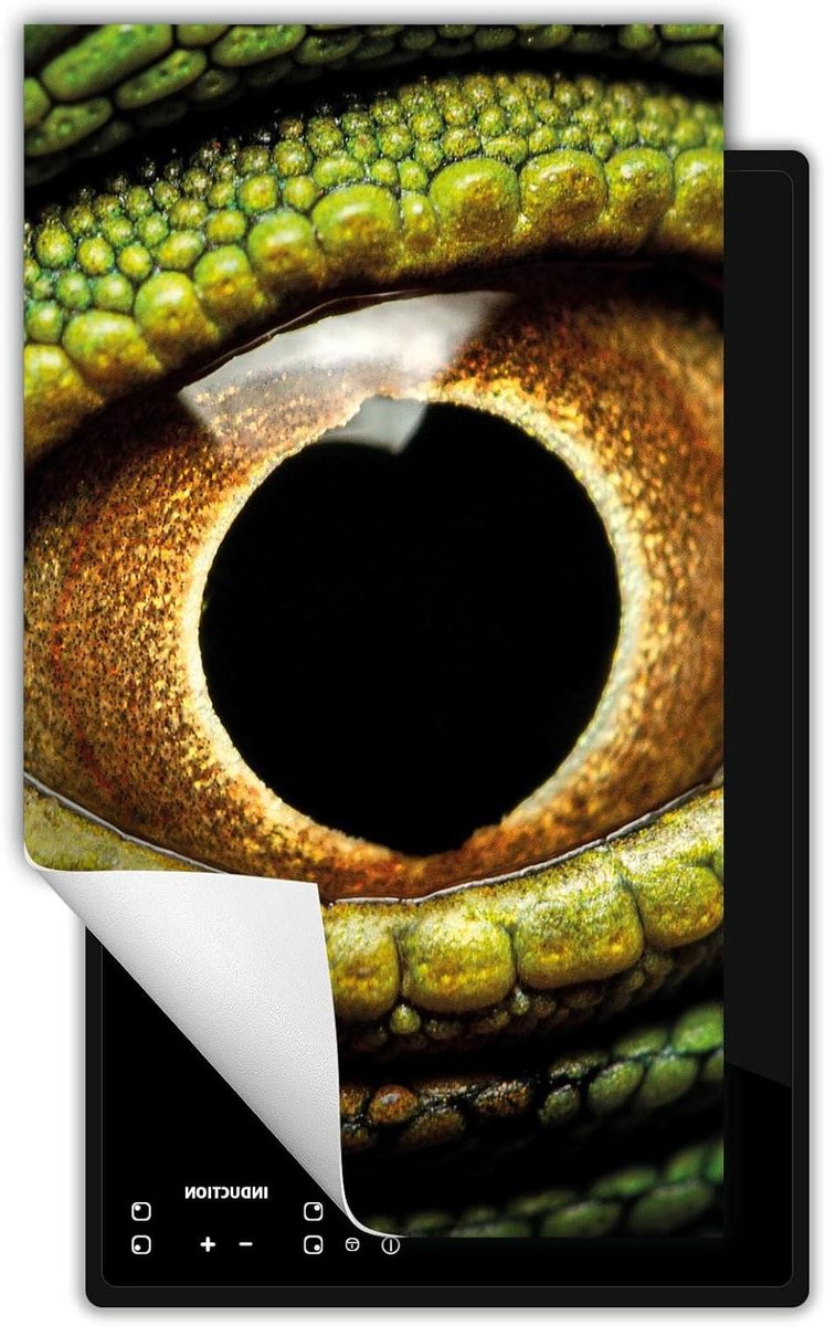 Inductie kookplaat beschermer - Fornuis afdekplaat - Extra werkruimte creëren - Vinyl met UV-print - 30x52 cm - Oog