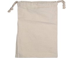 Duurzame katoenen waszak, grote capaciteit voor was en opslag, trekkoord ontwerp, 4 maten beschikbaar, ruimtebesparend en netjes organiseren van je huis (22 * 28cm)