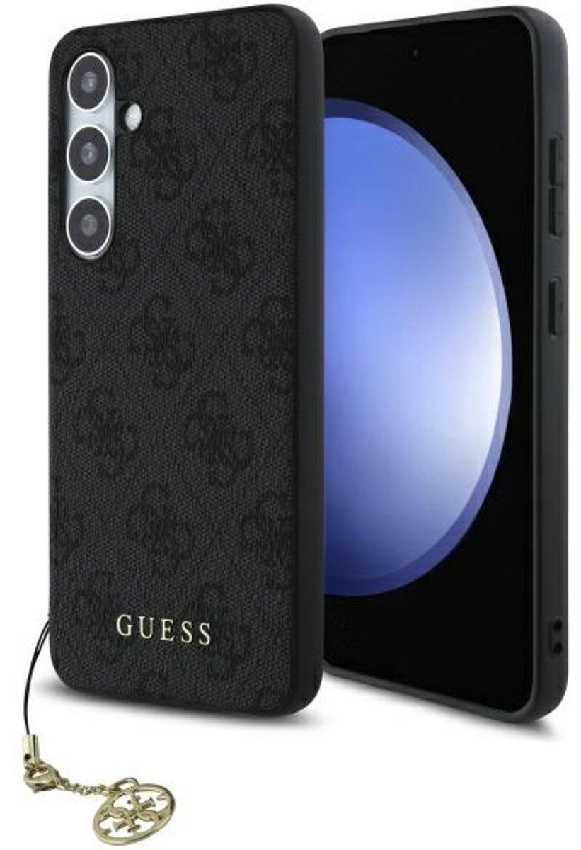 Guess 4G Charms Backcover hoesje - geschikt voor Samsung Galaxy S24 FE - Grijs