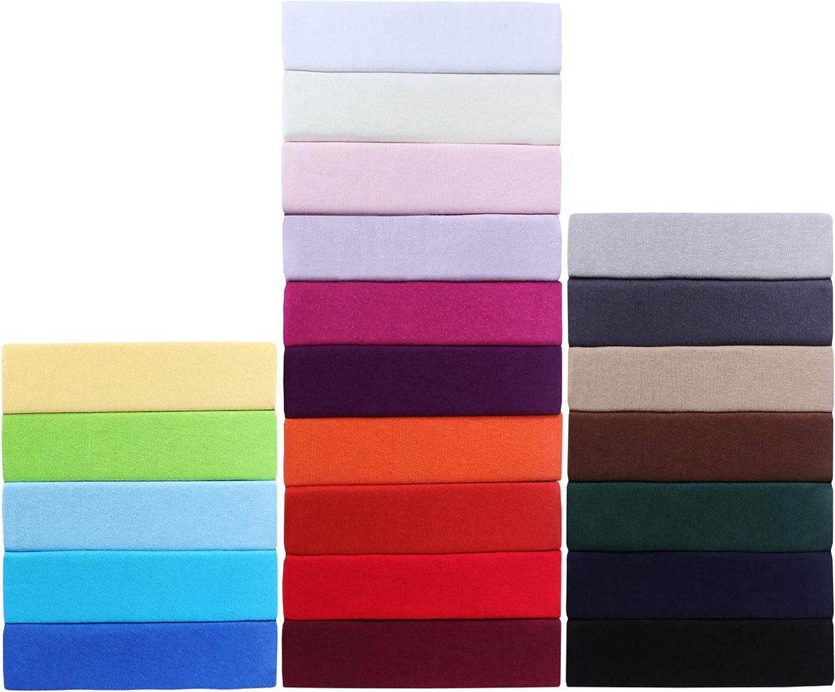Hoeslaken Jersey - Katoenen lakens - Comfortabel slapen - Elastisch allround - 120x200 cm 