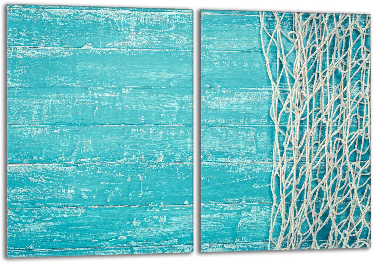TMK ArtDeko Serie - Glasbeschermplaat - Inductie - Turkis - 40x52 cm