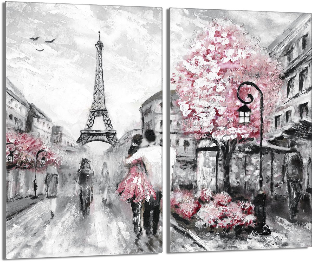 TMK ArtDeko - Serie Parijs - Glazen Beschermer - 30x52cm - Moderne Print