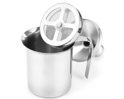 Melkopschuimer Handmatig – 800ml RVS – Melkschuimer – Melkkan – Zonder Stroom – Milk Frother