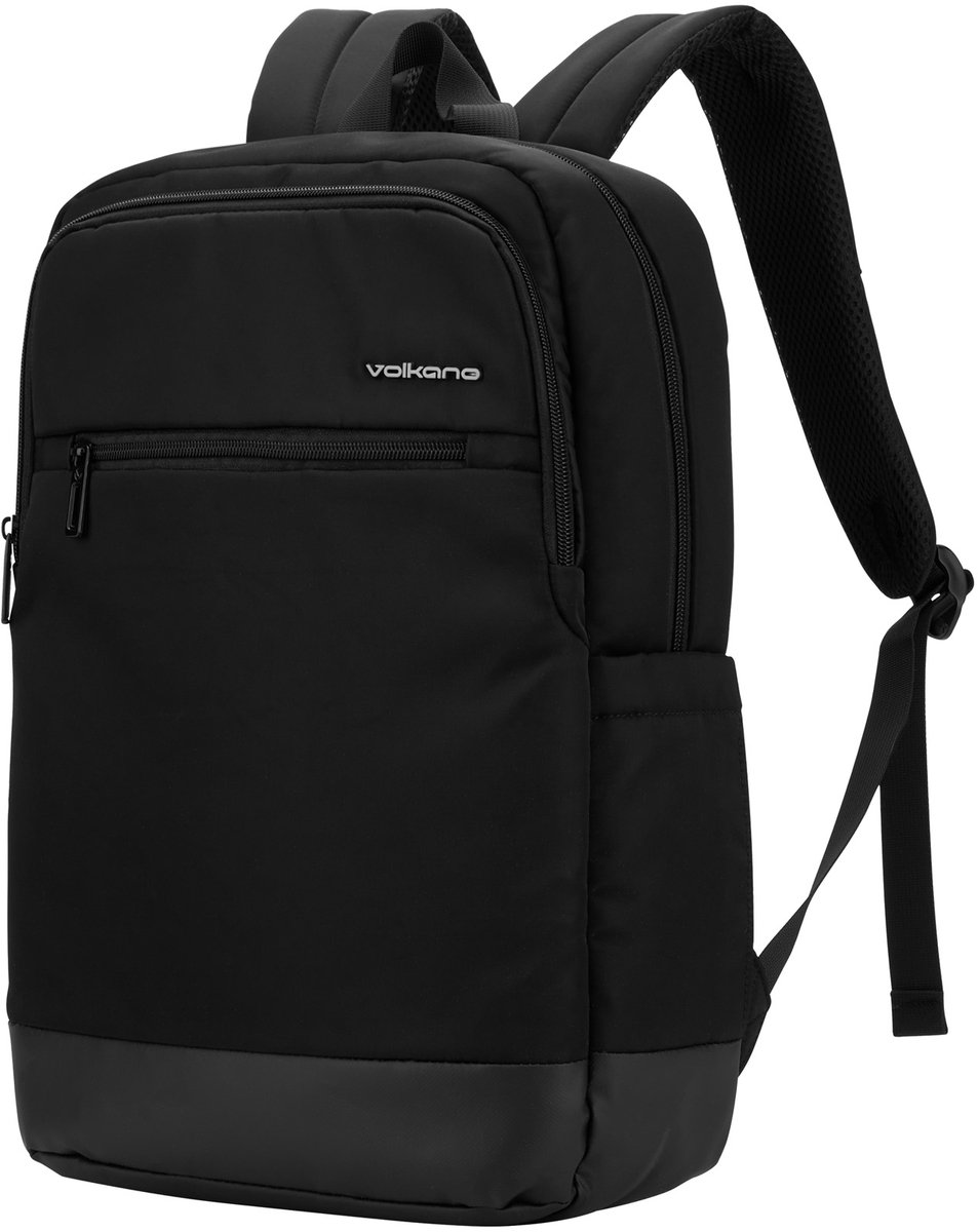 Volkano Roma Rugzak - Laptoptas 15,6 Inch - Laptoptas Dames - Laptoptas Heren - Rugtas - Waterafstotend - Zwart
